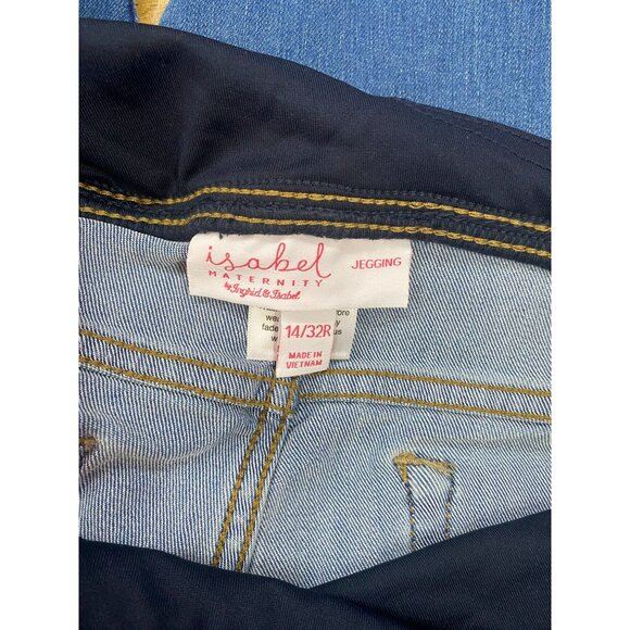 Isabel Maternity Jegging by Ingrid & Isabel Size 14/32R Cotton Blend - Picture 4 of 6